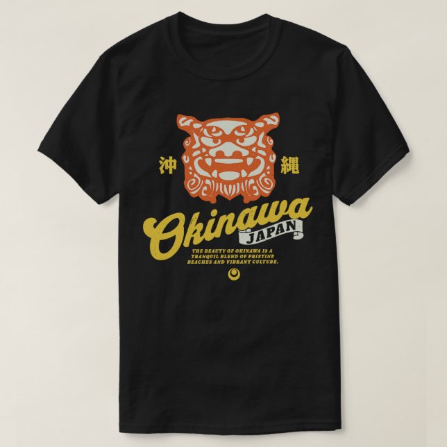 Camiseta Cidade do Japão de Okinawa (Frente do Design)