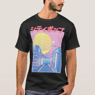 Camiseta Cidade do Japão, Pop Kawaii, 80 anos, Aes de Músic
