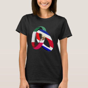 Camiseta Cidade do México Bandeira Costa Rica Casamento de