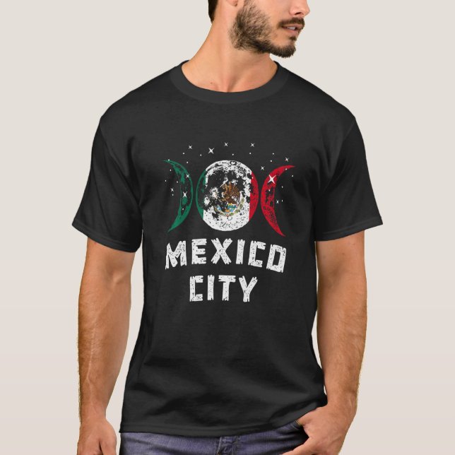 Camiseta Cidade do México Cidade do México Bandeira do Méxi (Frente)
