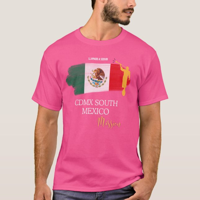 Camiseta Cidade do México Sul CDMX Missão Mórmon LDS Missio (Frente)