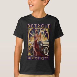 Camiseta Cidade do motor de Detroit, Michigan  