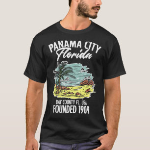 Camiseta Cidade Do Panamá, Florida Bay County Fl Usa, funda