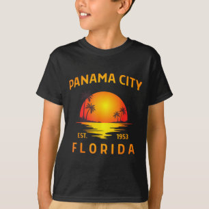 Camiseta Cidade do Panamá Flórida Praia Pôr do sol Tropical