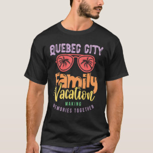 Camiseta Cidade do Quebec - Canadá Férias de Famílias Corre