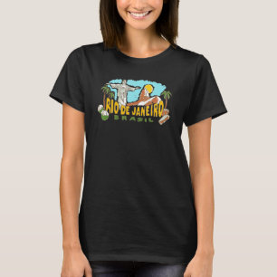 Camiseta Cidade do Rio de Janeiro Brasil lembrança para hom