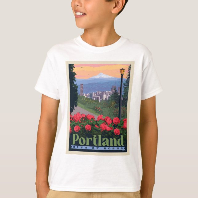Camiseta Cidade dos Rosas | Portland, Oregon (Frente)