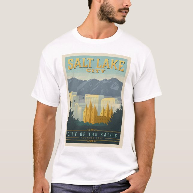 Camiseta Cidade dos Santos | Salt Lake City, Utah (Frente)