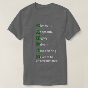 Camiseta CIDADE DOS SONHOS Motivacional Verde CAMDEN Unise