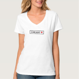 Camiseta Cidade Estado País Residência I Amar Chicago