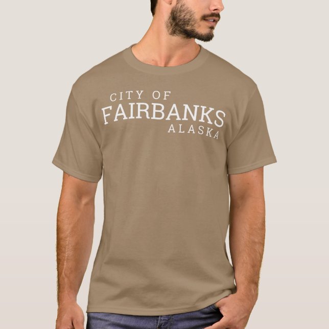 Camiseta Cidade Fairbanks Alasca (Frente)