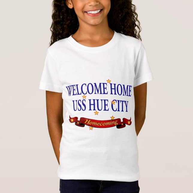 Camiseta Cidade Home bem-vinda da matiz de USS (Frente)