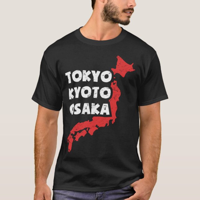 Camiseta Cidade Japonesa em Osaka (Frente)