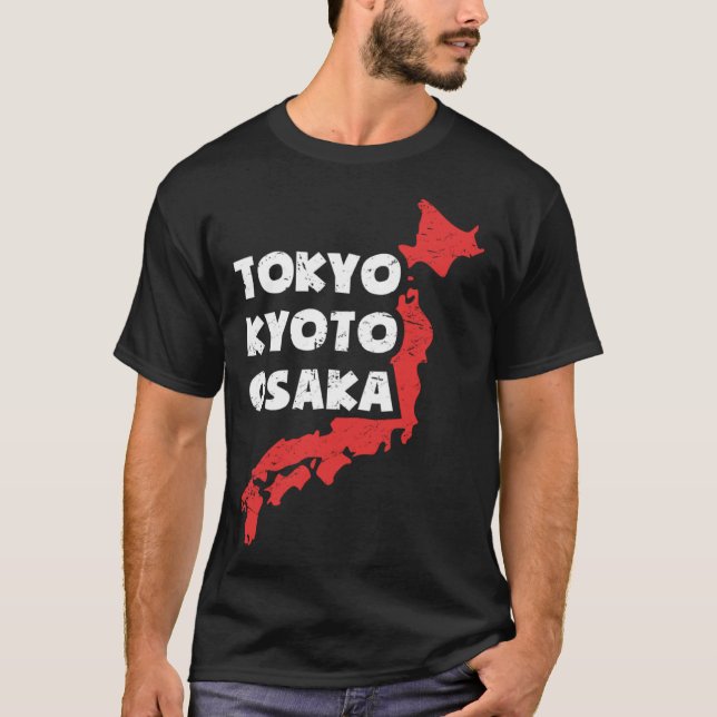 Camiseta Cidade Japonesa em Osaka (Frente)