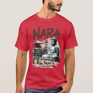 Camiseta Cidade Japonesa Nara retrô