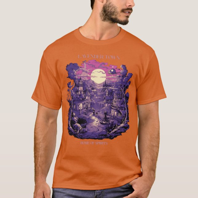 Camiseta Cidade Lavanda Lar dos espíritos (Frente)