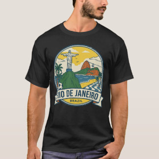 Camiseta Cidade Maravilhosa: Rio Skyline, Praia & Futebol