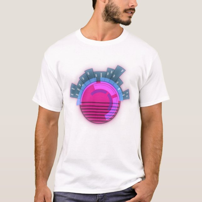 Camiseta Cidade Mundial Cyberpunk (Frente)