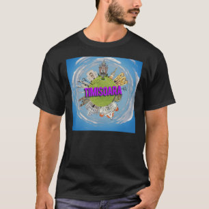 Camiseta Cidade otimoara romênia pequeno planeta viagem a
