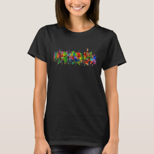 Camiseta Cidade Paisagem Aquarela Estado Casa Lembrança Áus