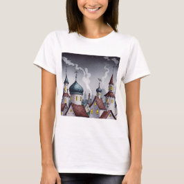 Camiseta Cidade pitoresca à noite