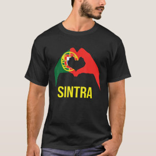Camiseta Cidade Portuguesa de Sintra Amor Bandeira de Portu