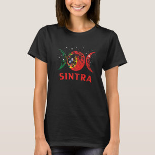 Camiseta Cidade Portuguesa de Sintra Bandeira Retro de Port