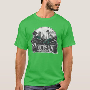 Camiseta Cidade Quezon Filipinas retrô