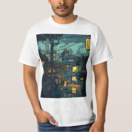 Camiseta Cidade silenciosa de 8 bits