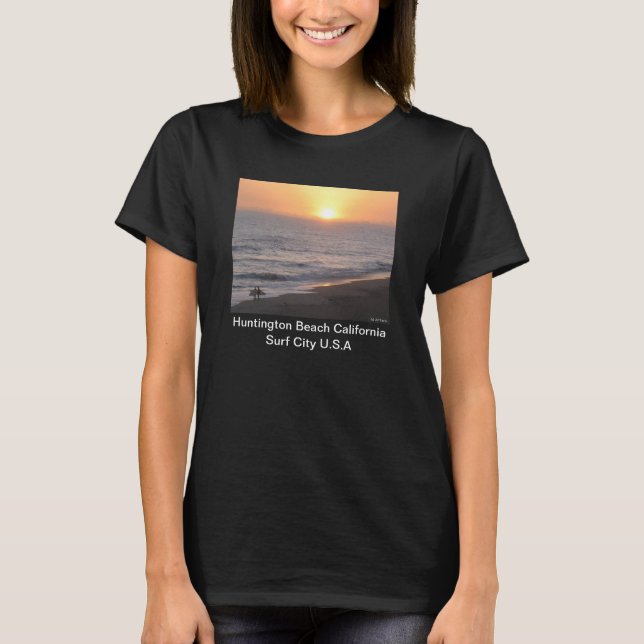 Camiseta "Cidade Surf" de Huntington Beach (Frente)