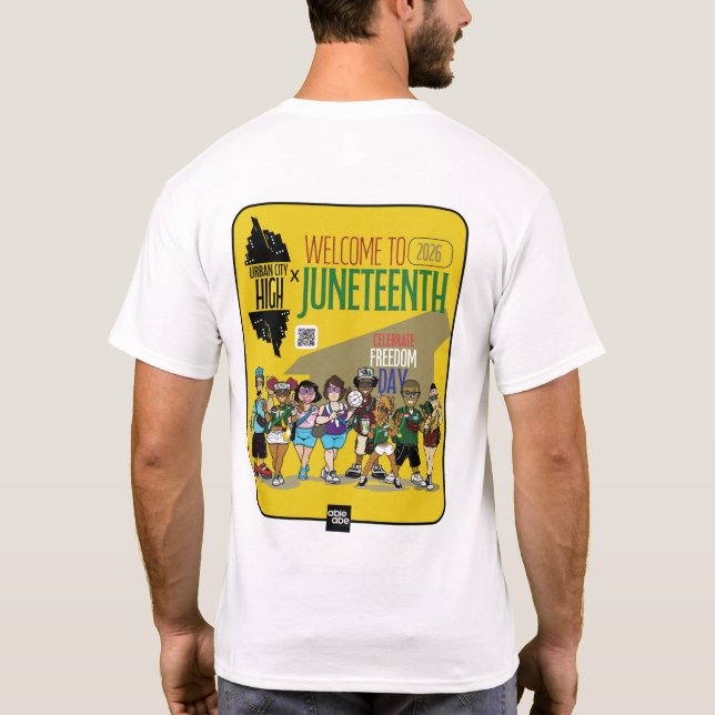 CAMISETA CIDADE URBANA X JUNETEENTH 2026 (Verso)