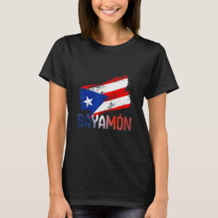 Camiseta Cidade Yamón Porto Rico Bandeira Vintage Roots Bor