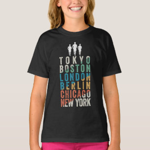 Camiseta Cidades da Grande Maratona do Mundo