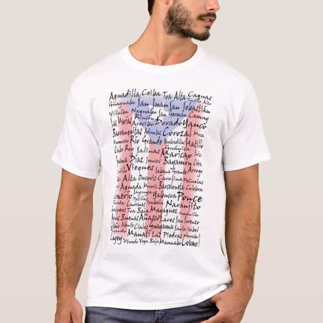 Camiseta Cidades de Puerto Rico (Frente)