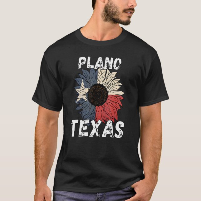 Camiseta Cidades do Texas com guinchos Plano TX (Frente)
