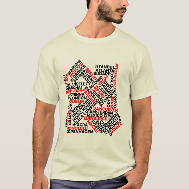 Camiseta Cidades pelo mundo (Frente)