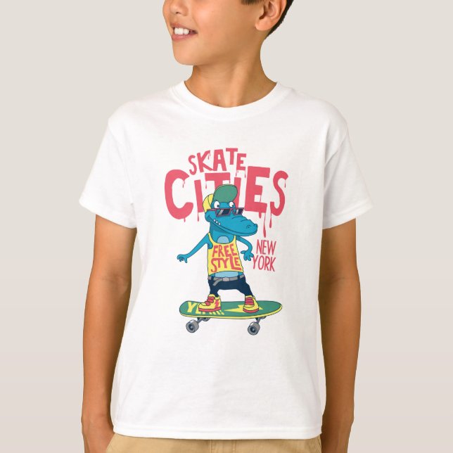 Camiseta CIDADES skates (Frente)