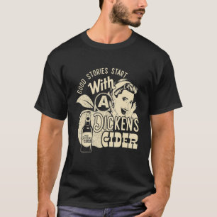 Camiseta Cidra Menina Dickens Dura Whiskey E Cerveja Hum Ma