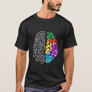 Camiseta Ciência Colorida em Engenharia Cerebral