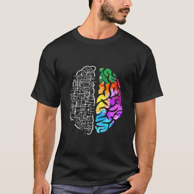 Camiseta Ciência Colorida em Engenharia Cerebral (Frente)