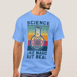 Camiseta Ciência Como Magia, Mas Retro Ciência Muito Engraç