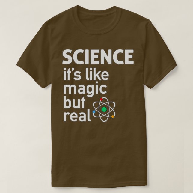 Camiseta Ciência como mágica mas real (Frente do Design)