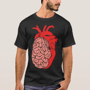 Camiseta Ciência da Anatomia dos Órgãos Metade do Cérebro