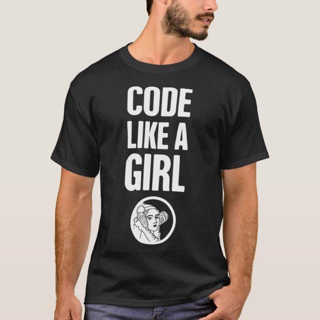 Camiseta Ciência da computação e programação em forma de co (Frente)