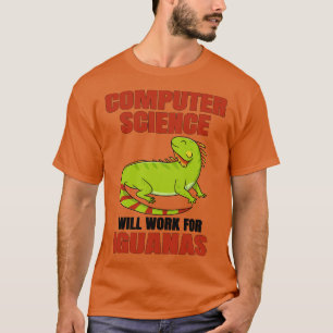 Camiseta Ciência Da Computação Trabalhará Para Iguanas