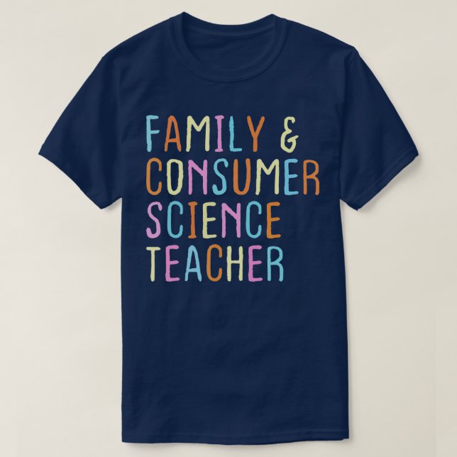 Camiseta Ciência da Família e do Consumidor Enfrenta Profes (Frente do Design)