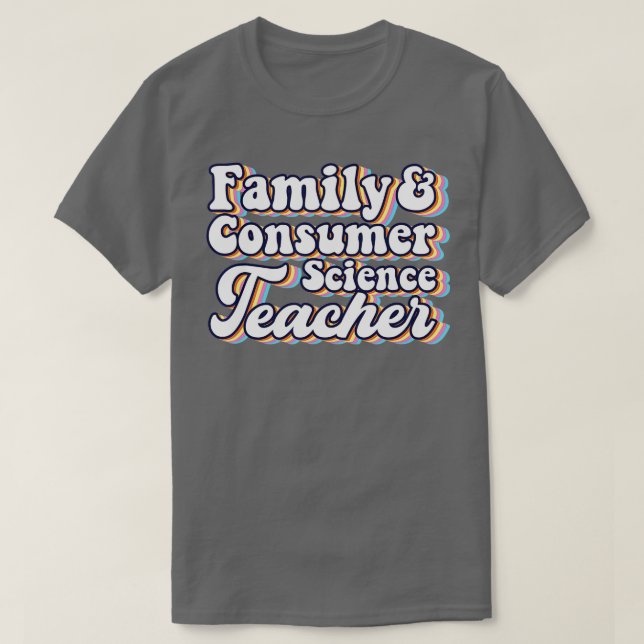 Camiseta Ciência da Família e do Consumidor Enfrenta Profes (Frente do Design)