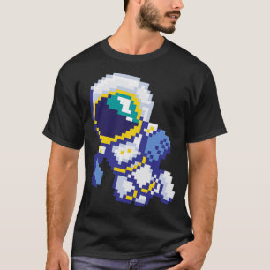 Camiseta Ciência da Galáxia Espacial com Astronauta de 8 Bi