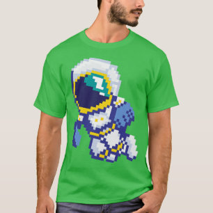 Camiseta Ciência da Galáxia Espacial com Astronauta de 8 Bi