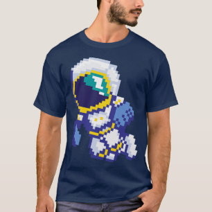 Camiseta Ciência da Galáxia Espacial com Astronauta de 8 Bi